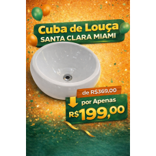 Cuba Sobrepor de Louça Santa Clara