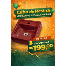 Cuba Quadrada Fabribam Ravena Vermelha