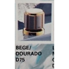 Acabamento Registro Deca Maxim D75 Bege Dourado
