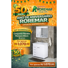 Conjunto Rorato Monaco 80cm Branco