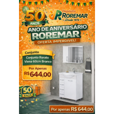 Conjunto Rorato Viena 60cm Branco