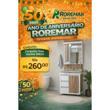 Conjunto Trex karine 64cm